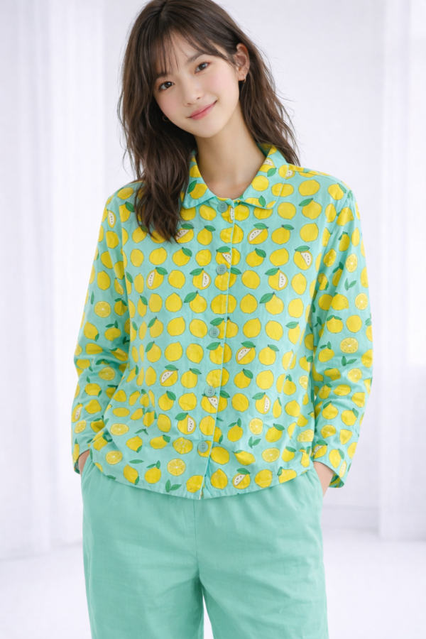 lemon green pajamas