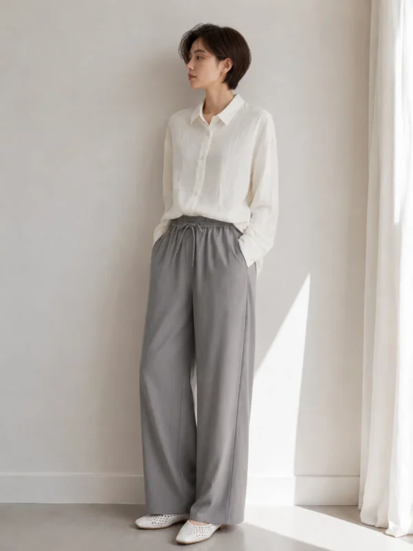 Stripe Wide Leg Pants