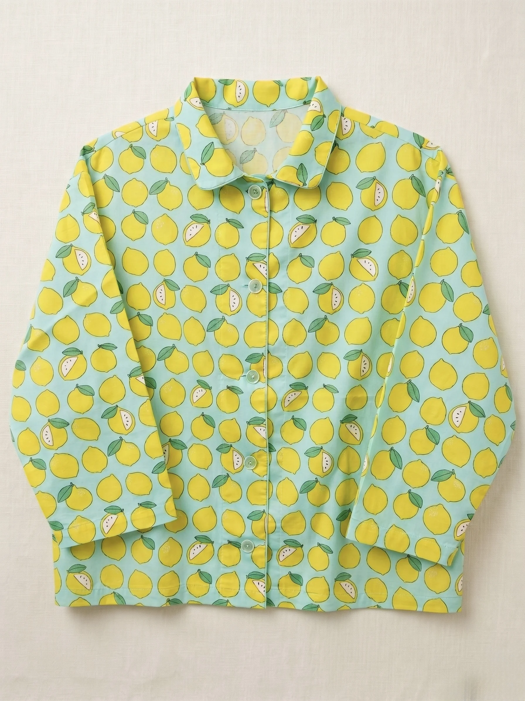 Lemon Cotton Pajamas Set - Image 10