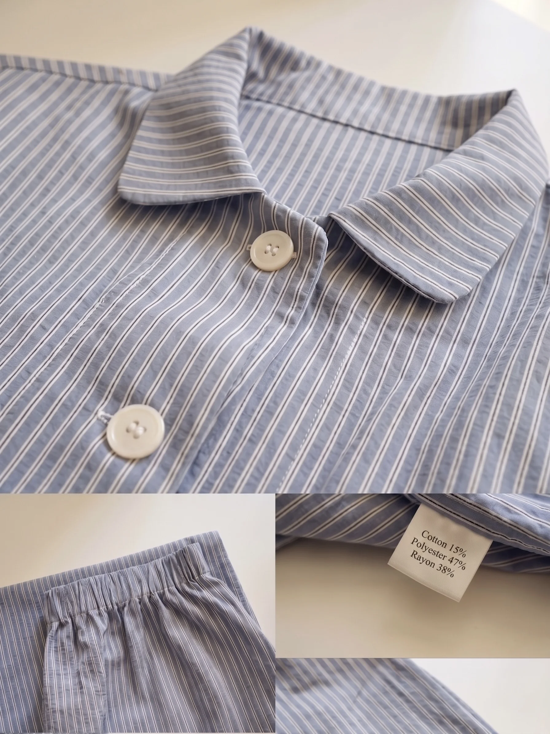 Blue Stripe Pajama Set - Image 6