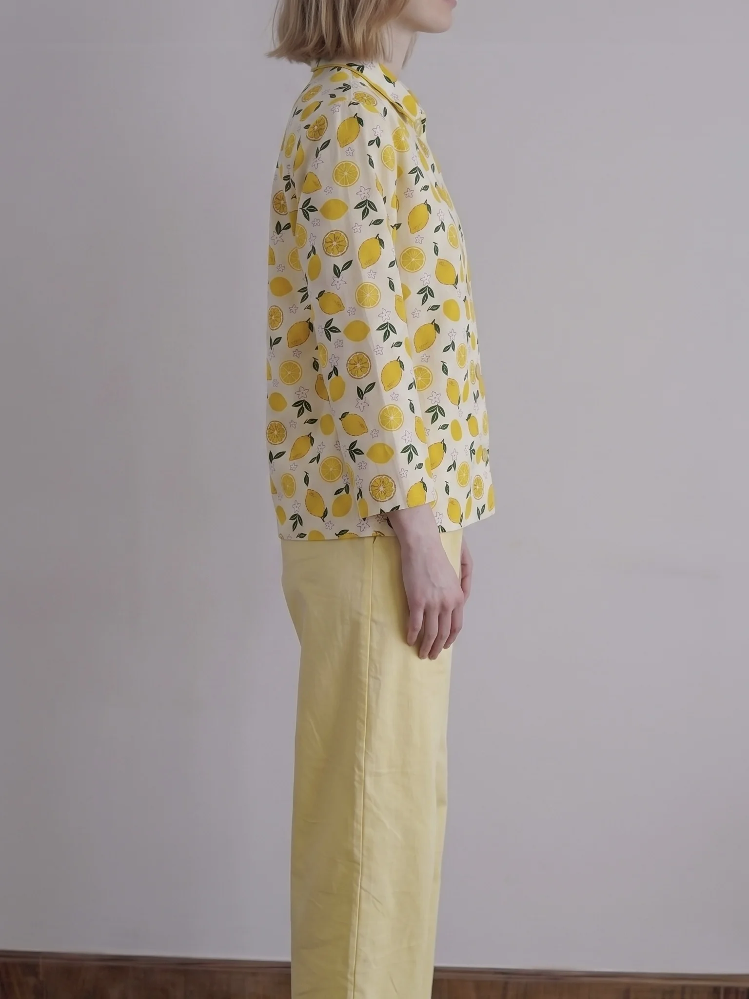Lemon Cotton Pajamas Set - Image 6