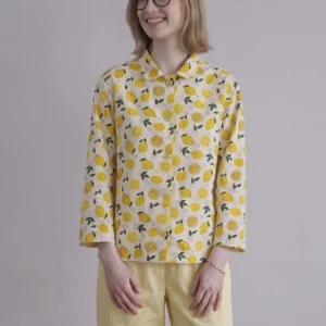 Lemon Cotton Pajamas Set