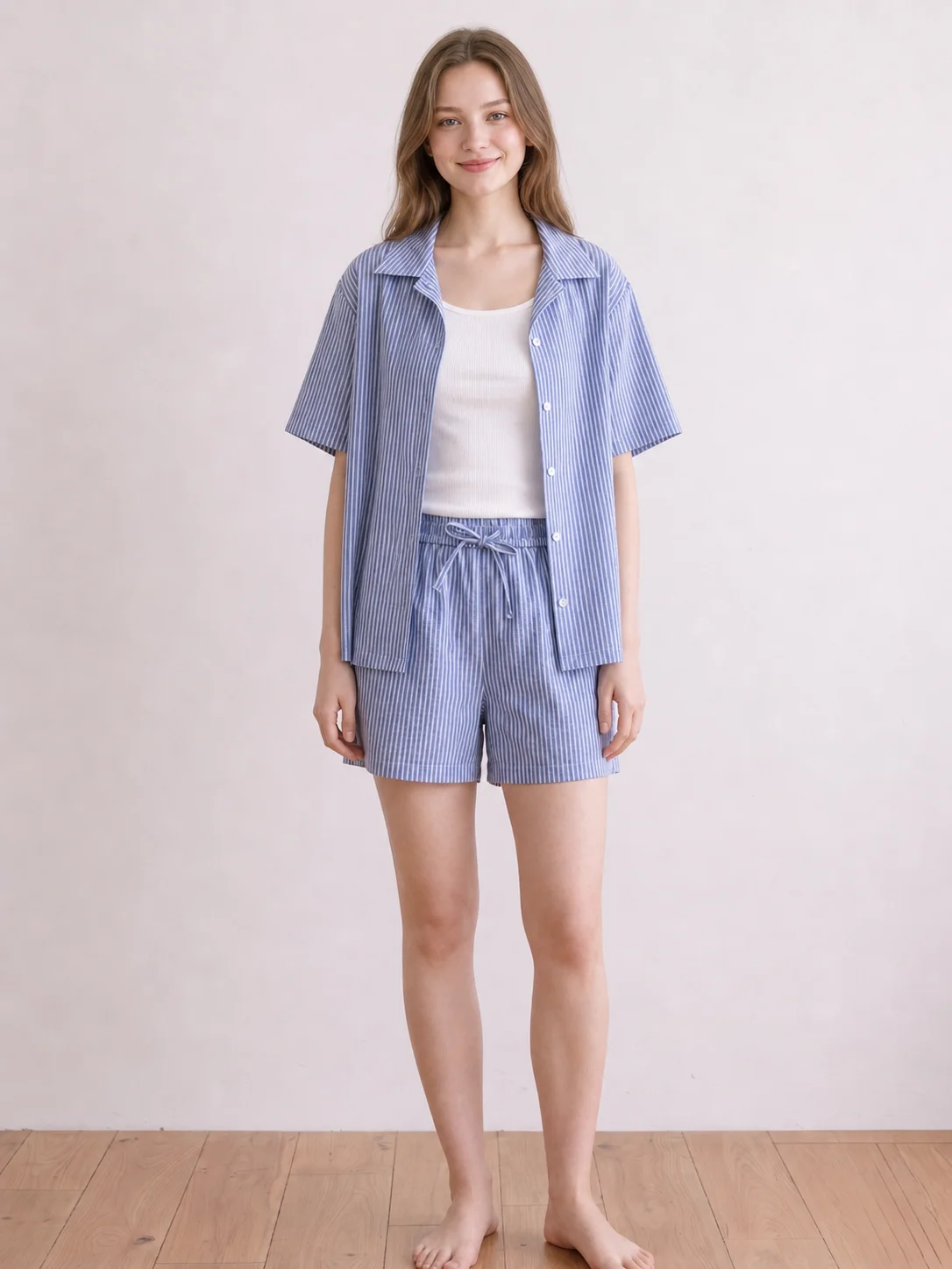 Summer Stripe Pajama Set - Image 3