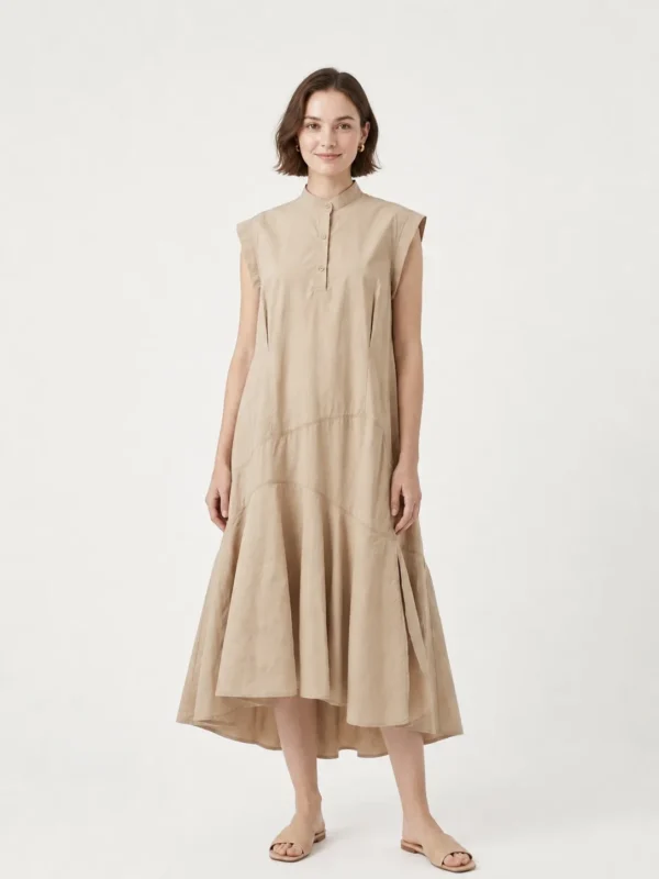Sleeveless Cotton Dress