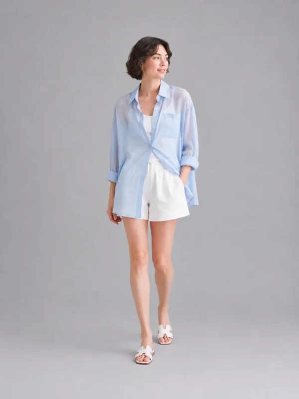 Relaxed-fit beach shirt
