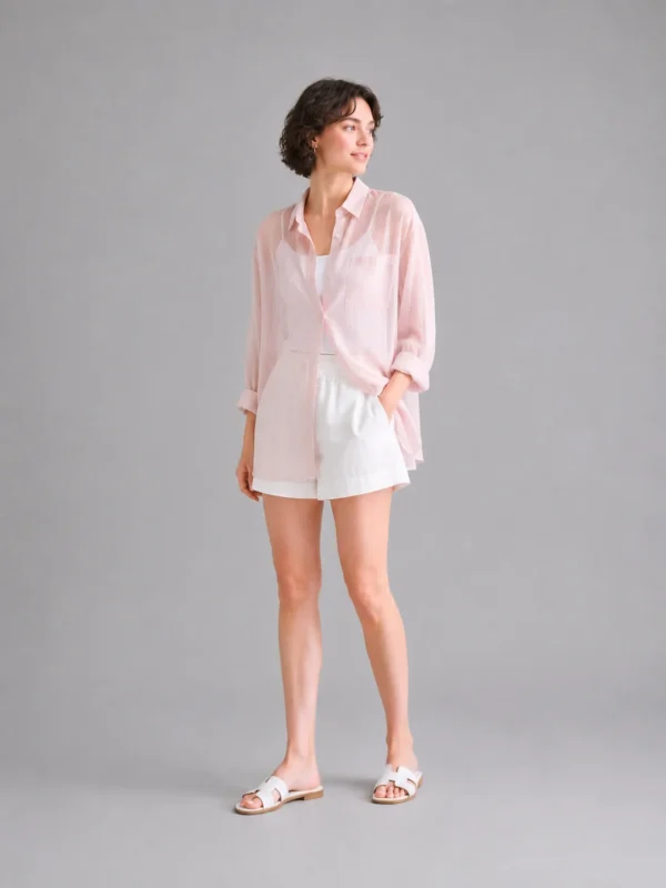 Relaxed-fit beach shirt