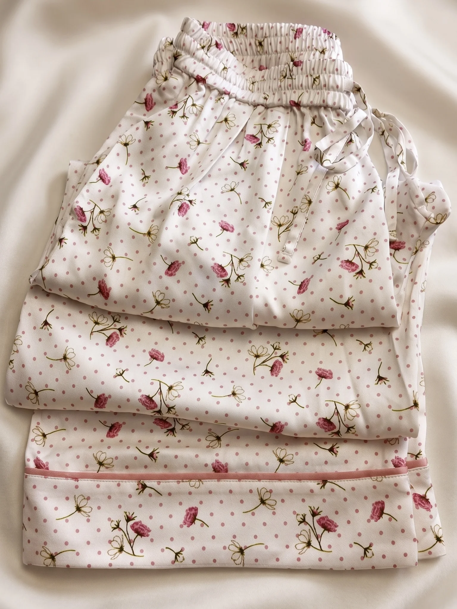 Floral Silky Pajama Set - Image 5