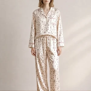 Floral Silky Pajama Set