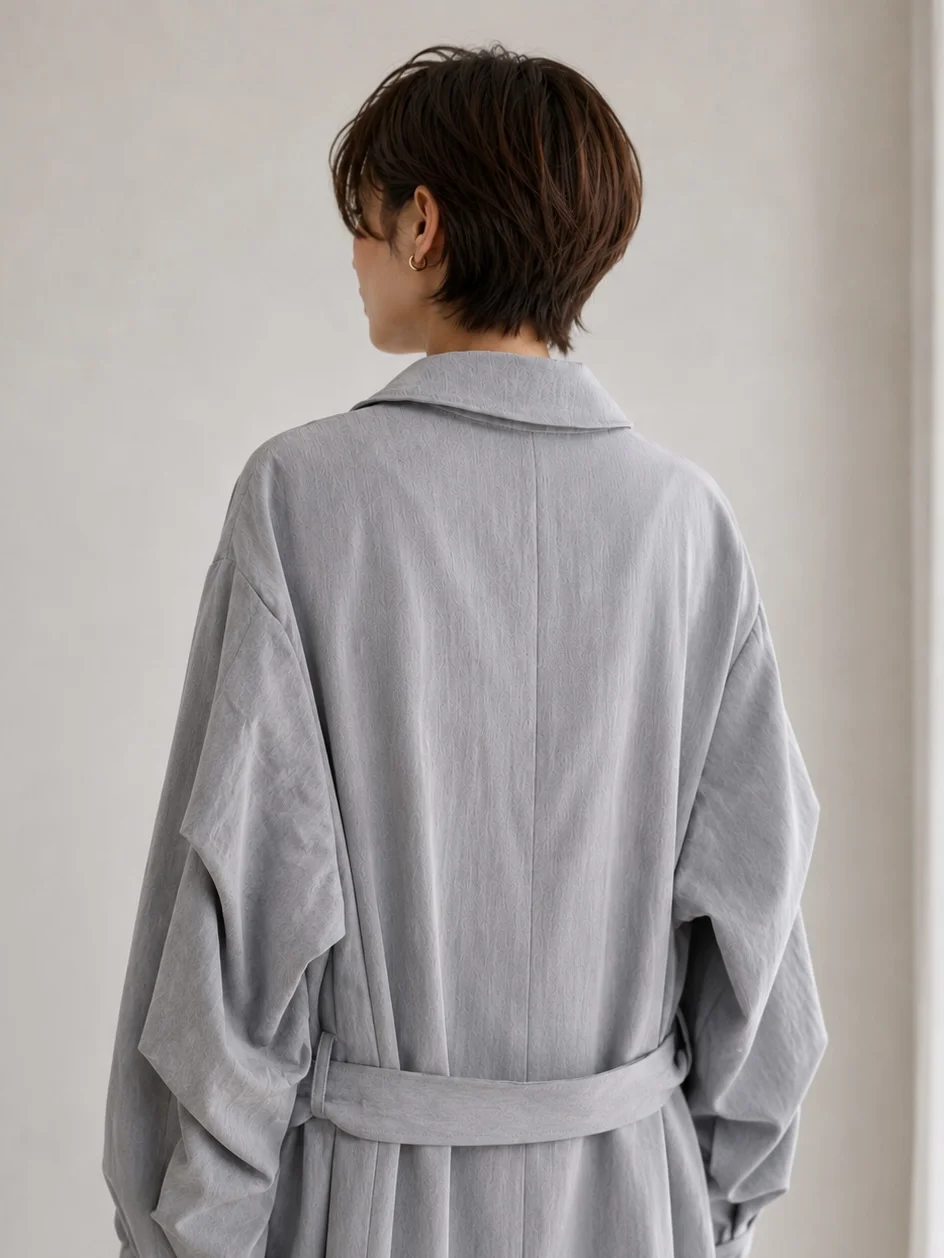 Silk Sheen Lightweight Coat - Image 4