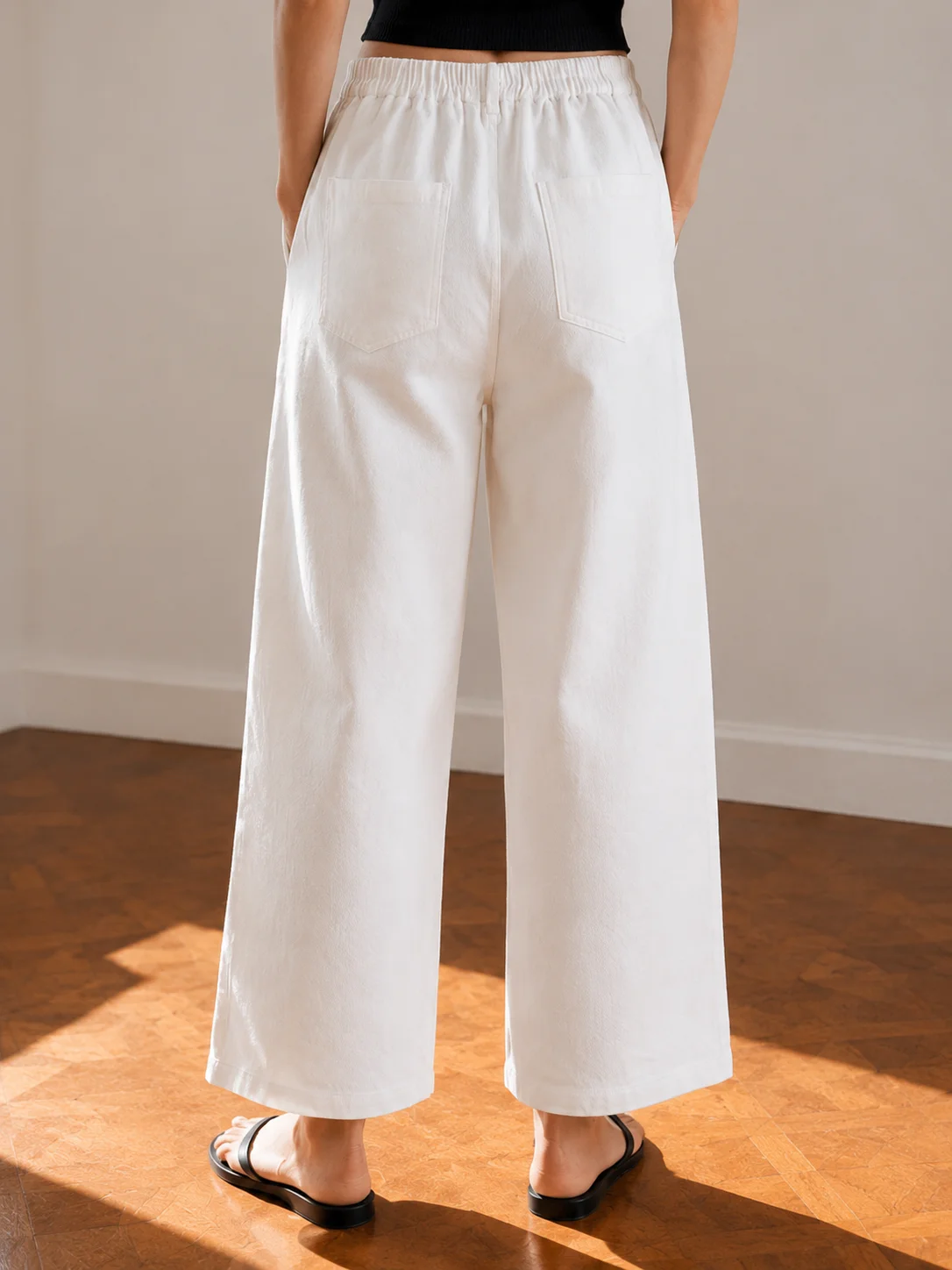 Wide Fit Cotton Pants - Image 5