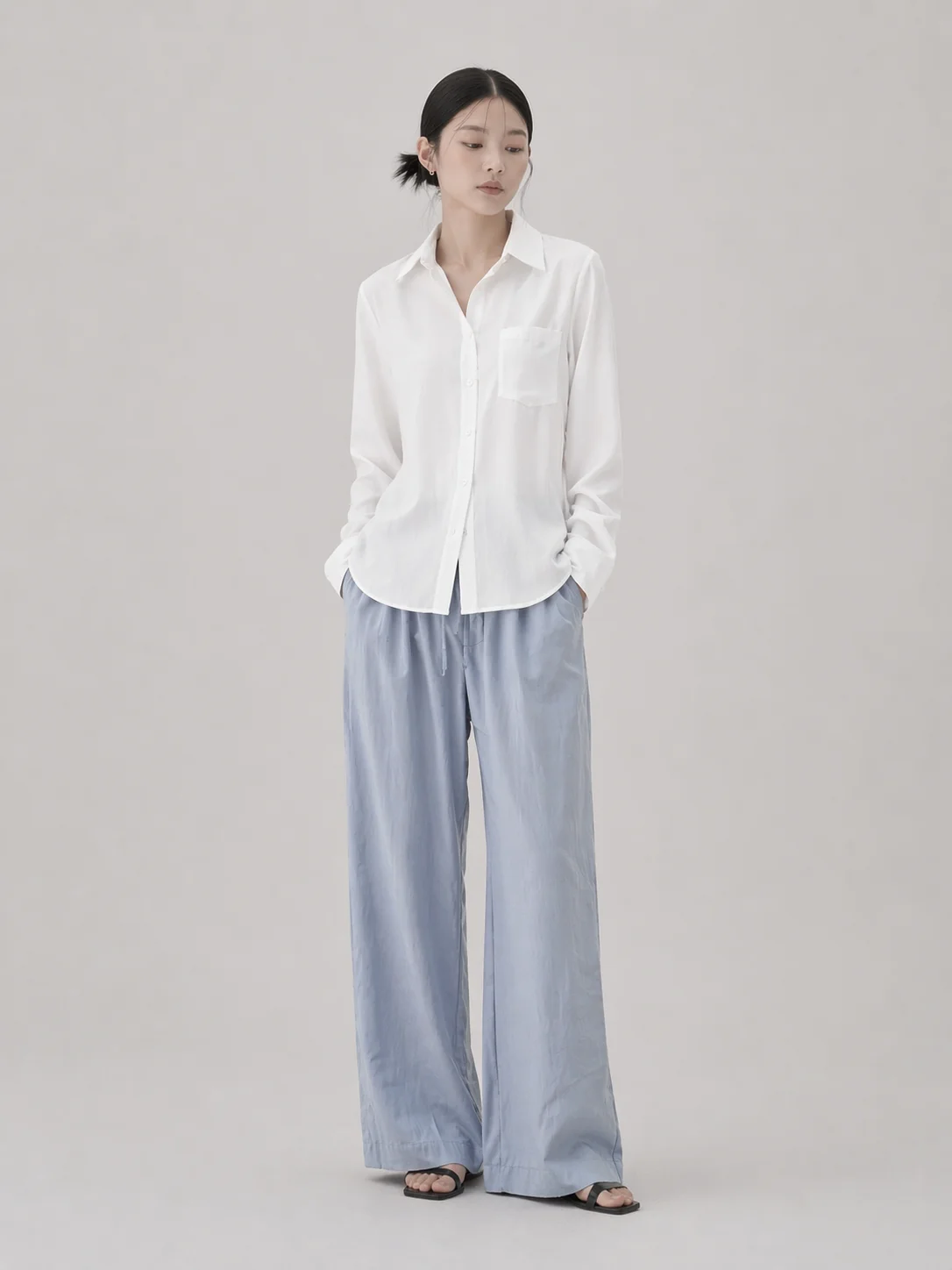 Elastic waistband Pants - Image 4
