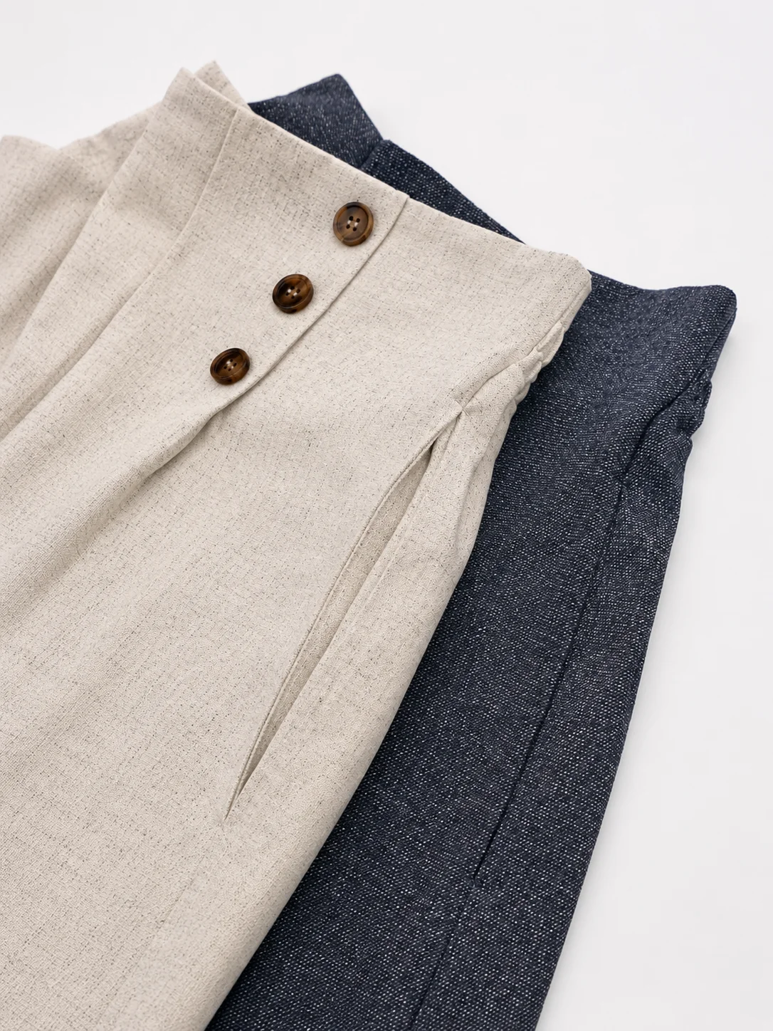 Button Front Linen Shorts - Image 9
