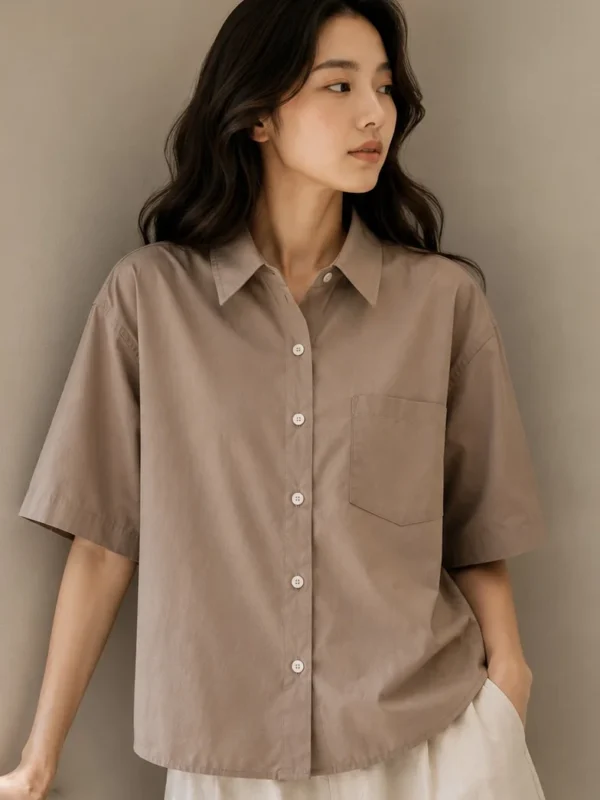 RiVAVIVA Oversized Boxy Button-Up Shirt