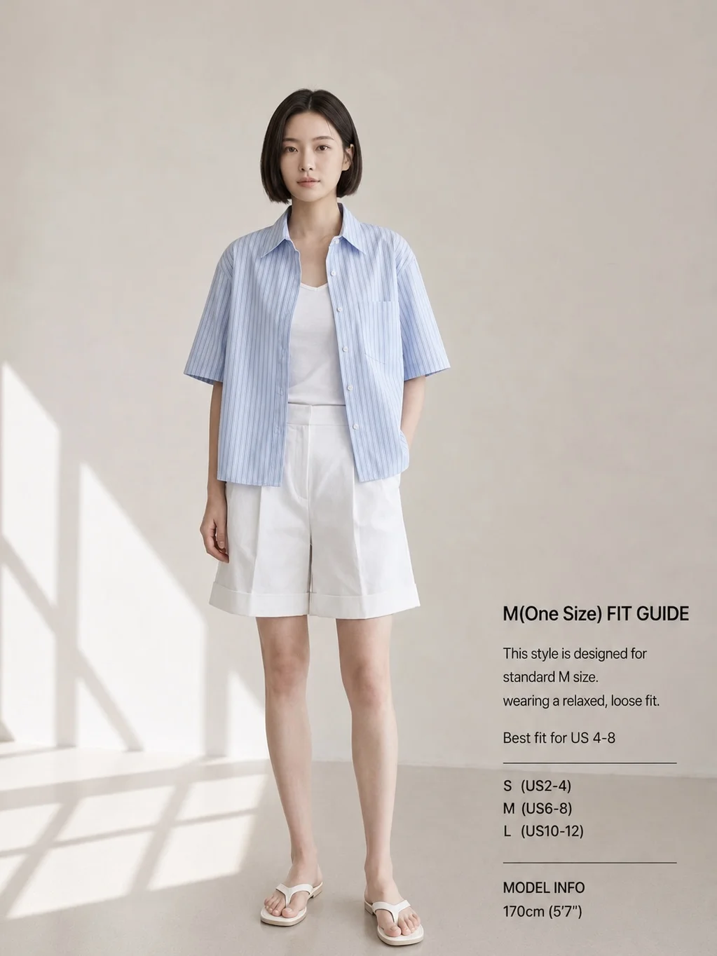 Boxy Short Sleeve Striped Shirt - Image 7