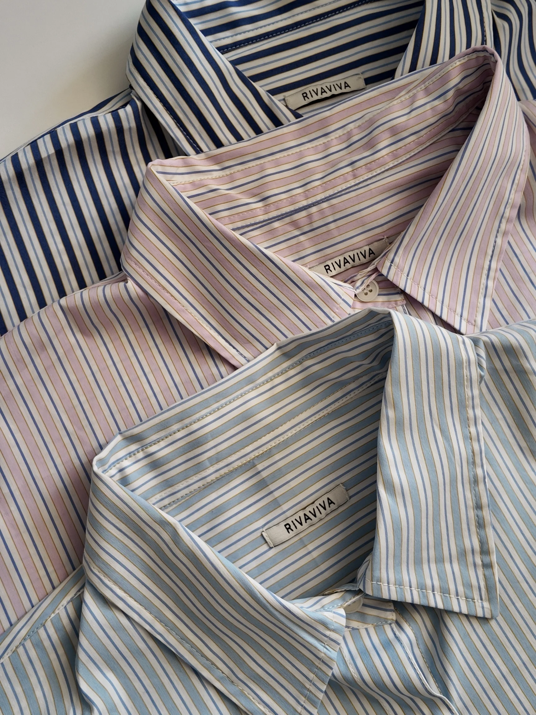 Elegant Cuff Striped Blouse - Image 13