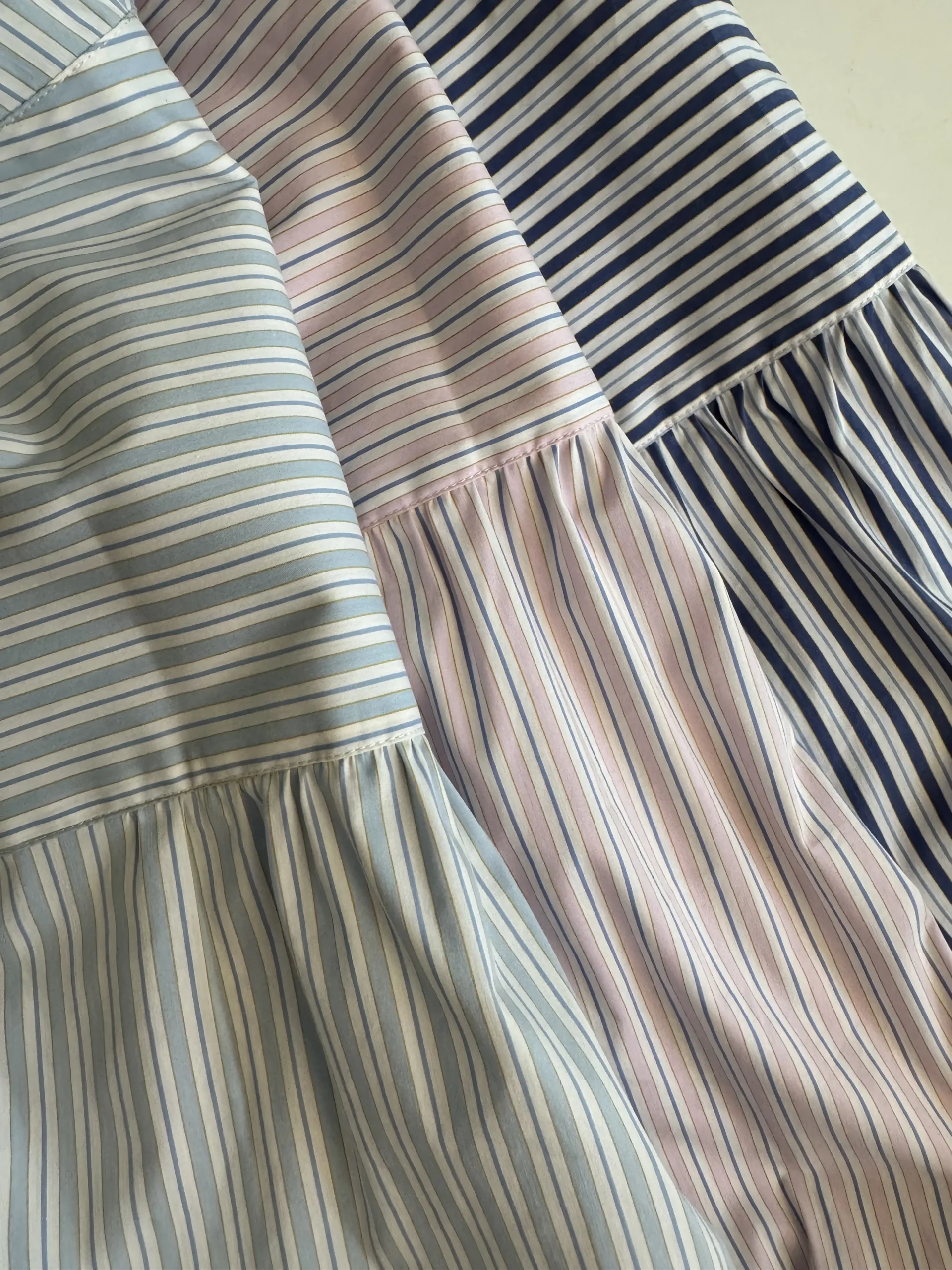 Elegant Cuff Striped Blouse - Image 12