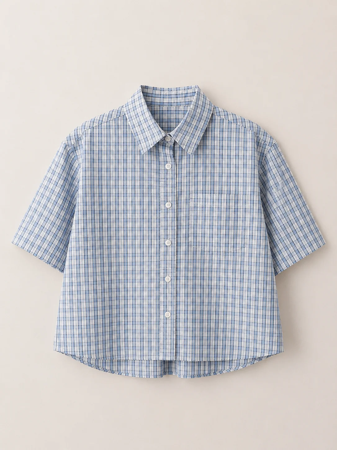 Women's Plaid Cotton Summer Shirt - Image 8