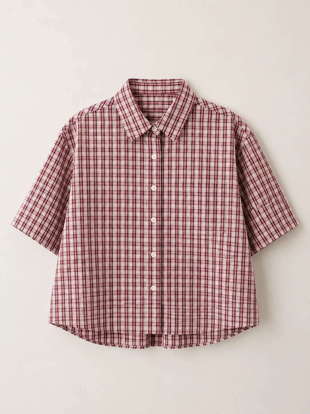 Women's Plaid Cotton Summer Shirt - Image 11