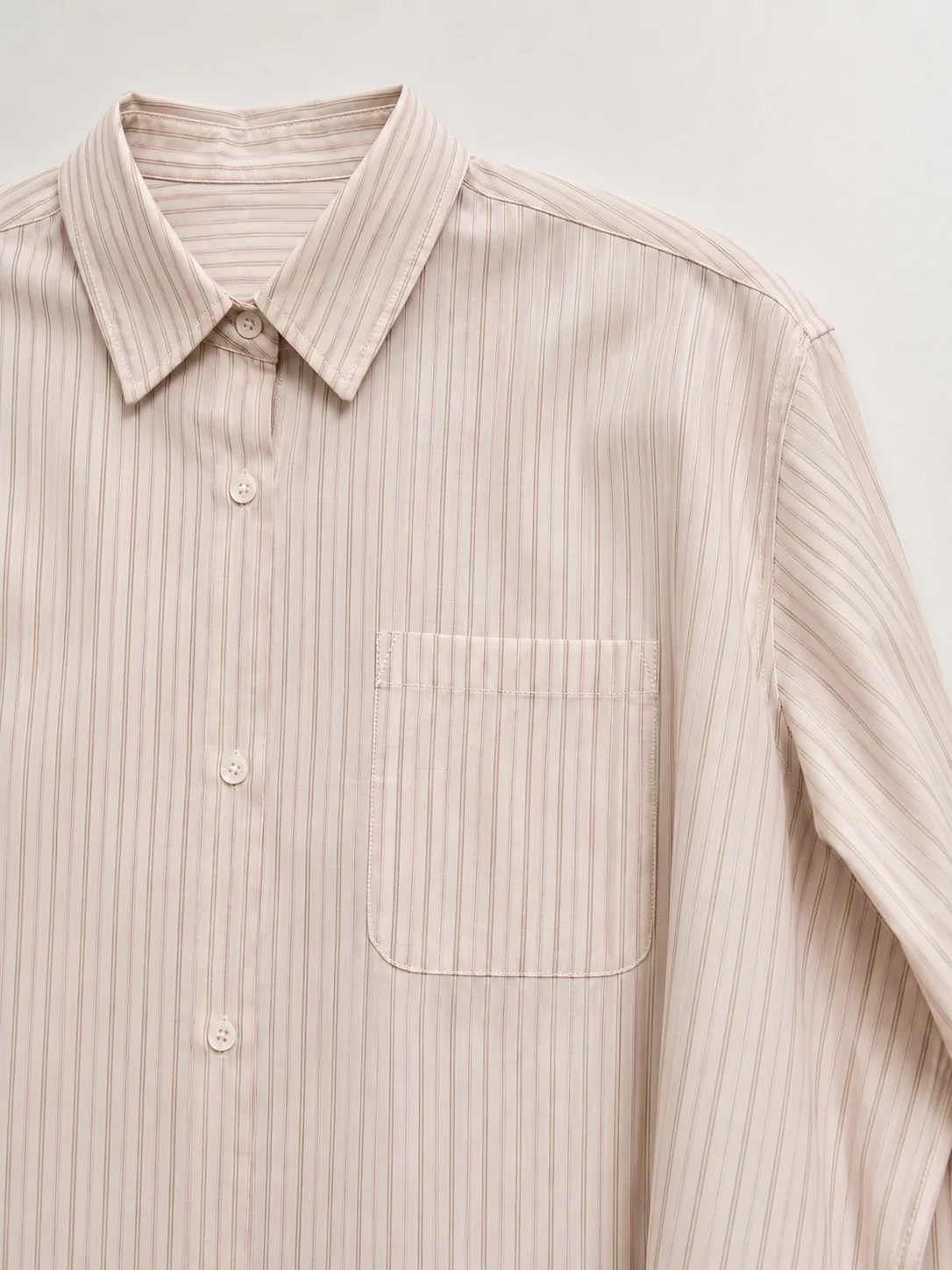 Pastel Stripe Oversized Shirt - Image 12