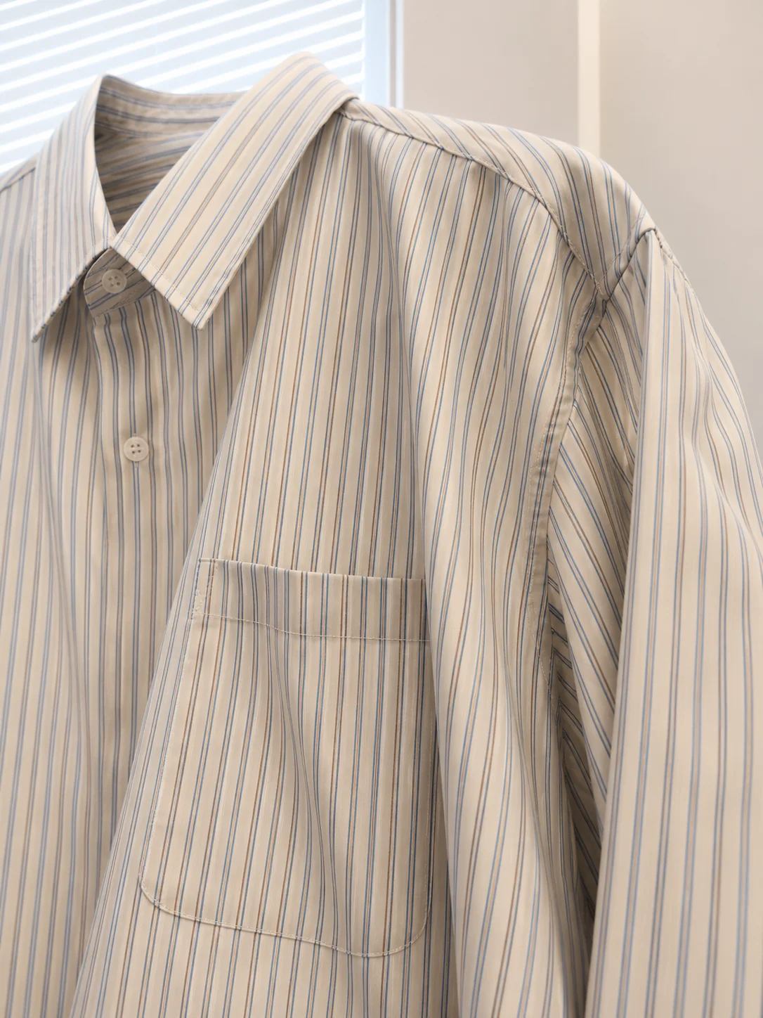 Pastel Stripe Oversized Shirt - Image 10
