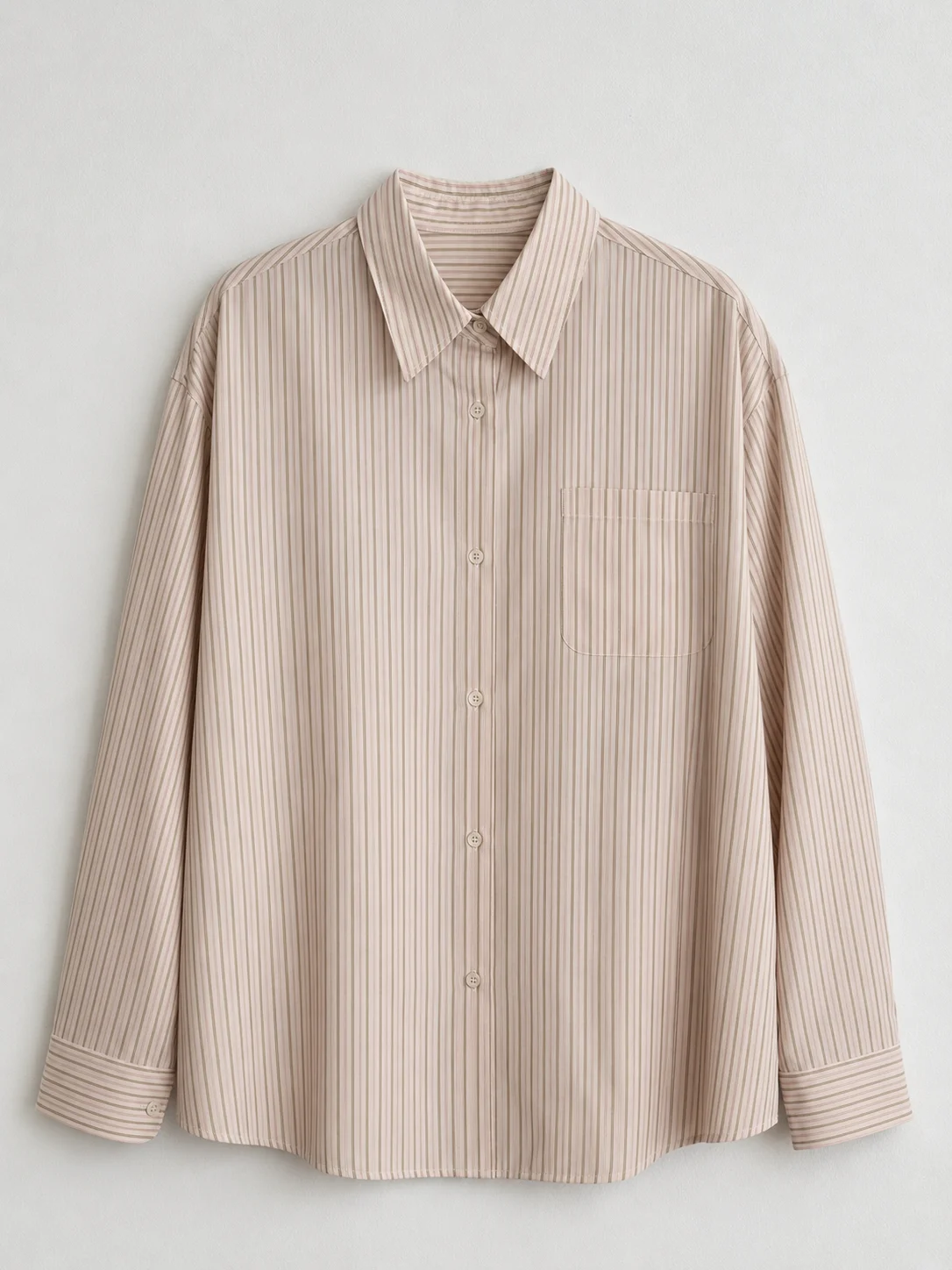 Pastel Stripe Oversized Shirt - Image 14