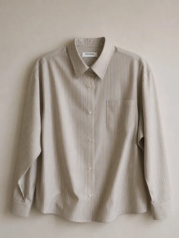Pastel Stripe Oversized Shirt