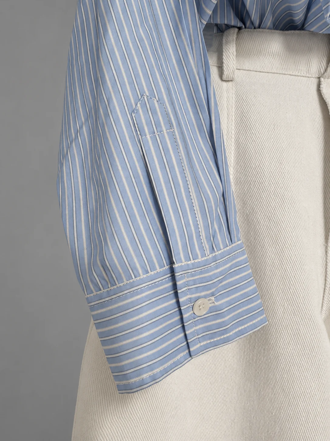 Pastel Stripe Oversized Shirt - Image 8