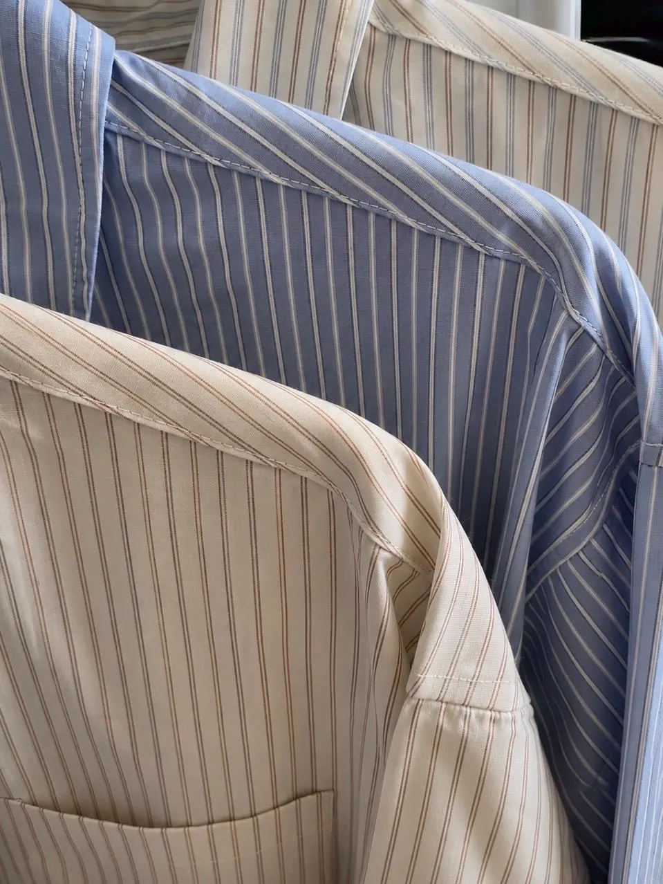 Pastel Stripe Oversized Shirt - Image 7