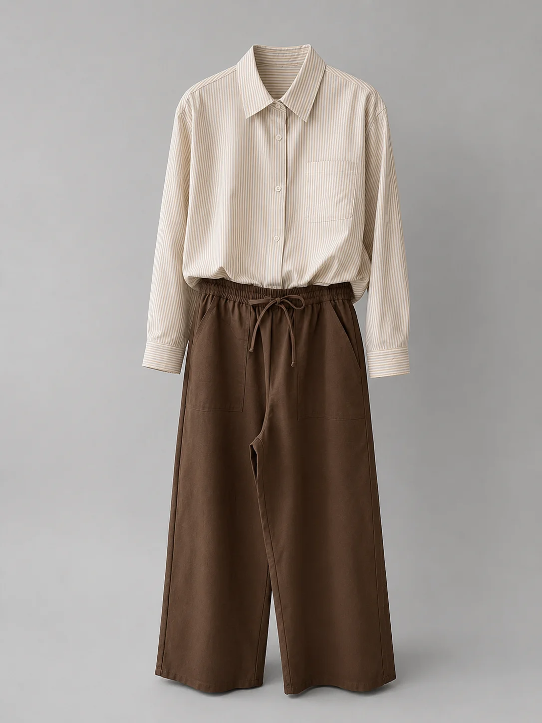 Pastel Stripe Oversized Shirt - Image 5