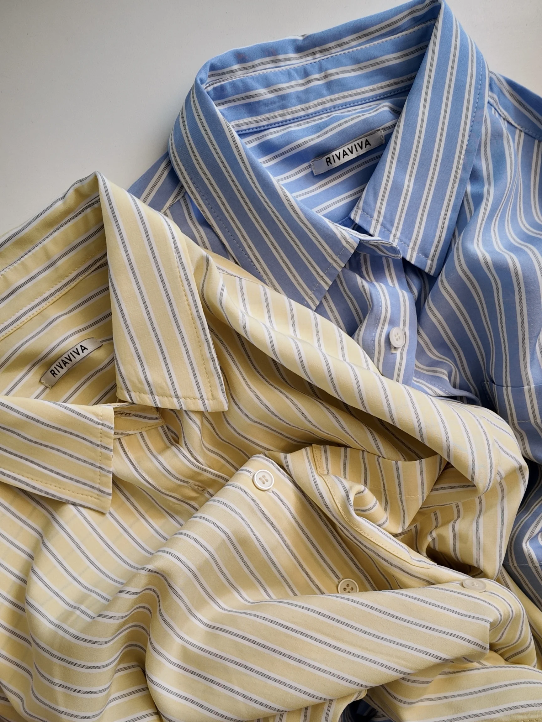 RIVAVIVA Striped Rayon Blouse - Image 6