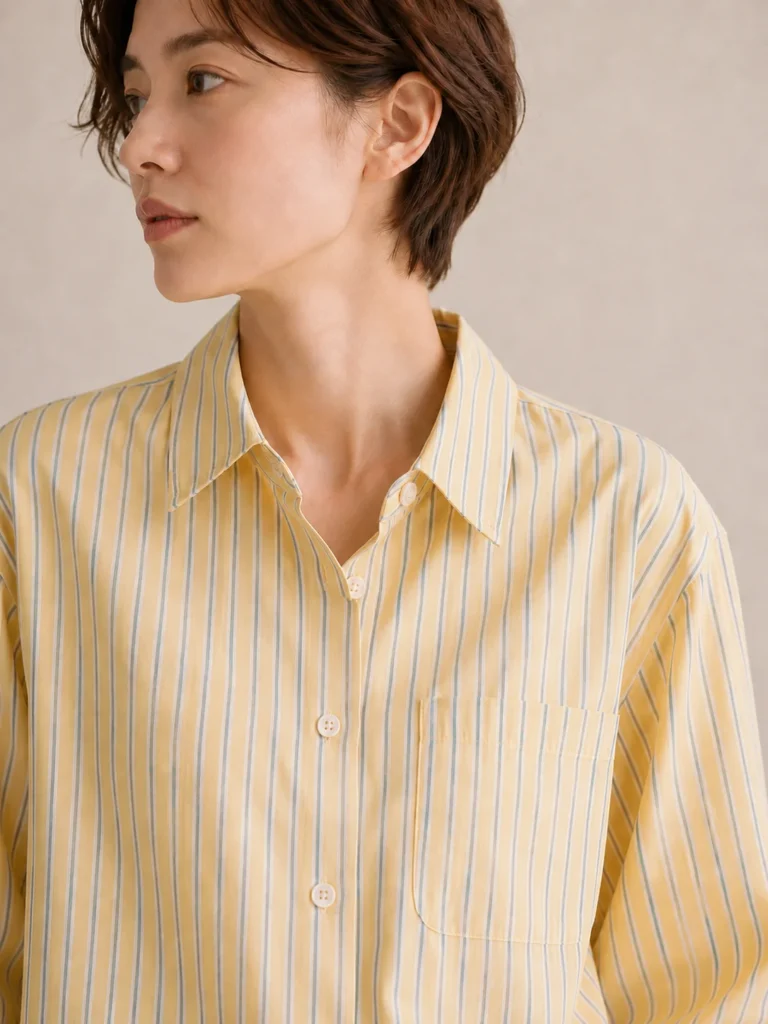 RIVAVIVA Striped Rayon Blouse