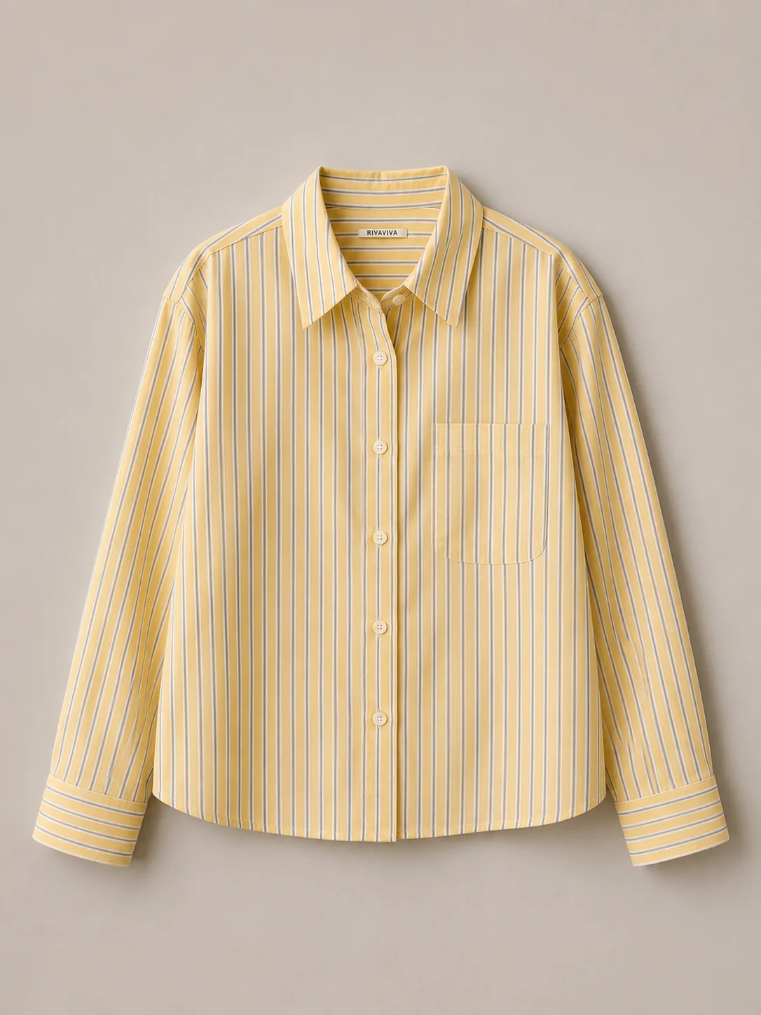 RIVAVIVA Striped Rayon Blouse - Image 9