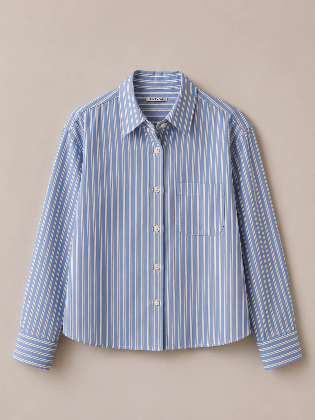 RIVAVIVA Striped Rayon Blouse - Image 7
